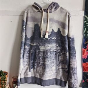 Southwestern Horse Print Hoodie Sweatshirt - Urban Outfitters BDG